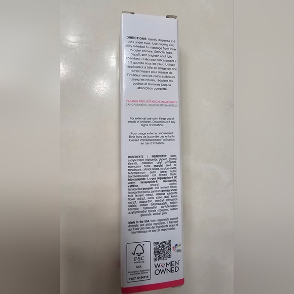 Sonäge A-Eye Peptide Serum — Pink Eye Cream for Brightening - Picture 10 of 10